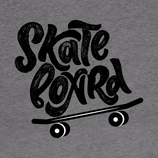 Skateboard lettering by linasemenova